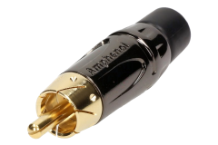 Konektor RCA CHINCH �ierny vidlica 3-7mm