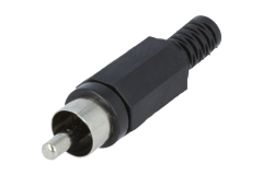 Konektor RCA CHINCH �ierny vidlica