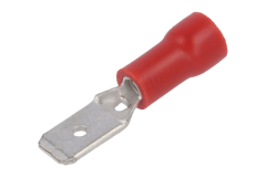 Izolovan� ploch� konektor sam�ek �erven� 4,8mm/0,8mm