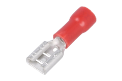 Izolovan� ploch� konektor sami�ka �erven� 4,8mm/0,8mm