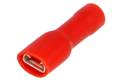 Izolovan� ploch� konektor sami�ka �erven� 4,8mm/0,8mm