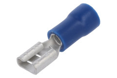 Izolovan� ploch� konektor sami�ka modr� 4,8mm/0,8mm