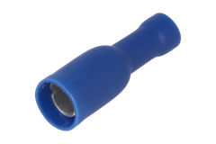 Izolovan� okr�hly konektor sami�ka modr� 5mm