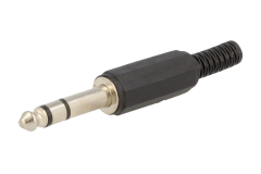 Konektor JACK stereo + v�vodka 6,35mm