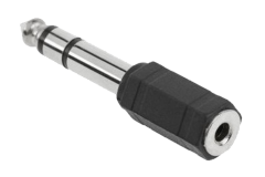 Redukcia JACK 6,35mm vidlica � JACK 3,5mm z�suvka stereo