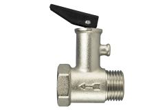 Poistn� ventil 1/2" MF k boileru 9 bar mini, poniklovan�