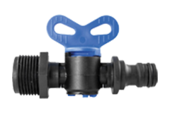 Ventil MINI s mot�likom ZV 3/4" � 12.5mm na r�chlospojku , PN 4 bar, materi�l ABS