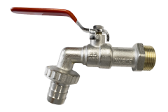 Z�hradn� ventil 3/4" PROFI s hadicovou koncovkou d=20mm � 1", poniklovan�