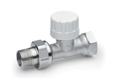 Radi�torov� ventil 1/2" DN15 priamy, poniklovan�, termostatick� s prednastaven�m