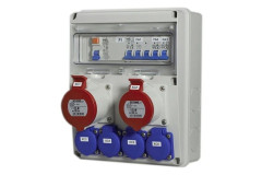 Rozvodnica 16A+32A/400V/5P+4�250V front IP54 s isten�m SCAME