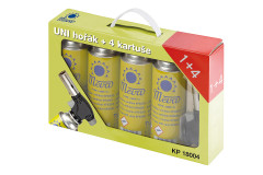 Univerz�lny hor�k + 4 kartu�e 227g