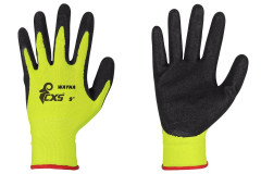 Rukavice WAYNA, m��an� v latexe s pieskovou �pravou, blister, ve�. 11