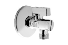 Rohov� ventil 1/2"�3/8" s filtrom bez matice s krytkou, plastov� p�ka, pochr�movan�