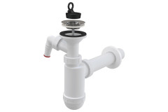 Um�vadlov� sif�n s pr�pojkou 40 A41P nerez 63