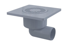 Vpus� podlahov� 150�150/50 mm bo�n�, mrie�ka �ed�, vodn� z�pachov� uz�vera