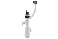 Drezov� sif�n s nerez. mrie�kou pr. 70 mm, flexi prepad a pr�pojka A444P 50/40