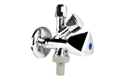 Rohov� pr��kov� dvoj-ventil 1/2"�3/8"�3/4" s klapkou, pochr�movan�