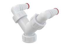 Dvojit� kolienko k sif�nu G1" / 17-23 + klapka, tvar "Y"