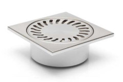 Vpus� podlahov� spodn� DN 50/55, 150�150 mm, plastov�, mrie�ka nerez