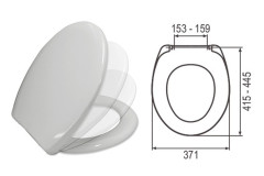 Samosp�dov� WC sed�tko biele