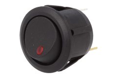 Kol�skov� vyp�na� 2-polohov� �ierny + �erven� LED svetielko 20A 14V