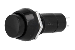 Tla��tkov� vyp�na� 2-polohov� �ierny 12mm 1A 250V
