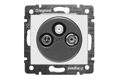 Z�suvka TV-SAT-R biela LEGRAND VALENA