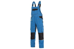 Nohavice s trakmi CXS STRETCH, p�nske, strede modro-�ierne, ve�. 56