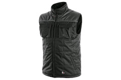 Vesta SEATTLE, zimn�, fleece, p�nska, �ierno-�ed�, ve�. 2XL