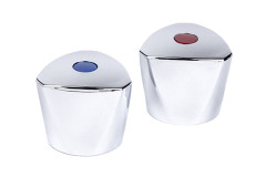 Rukov� na vr�ok plast/chr�m 1/2" �erven�