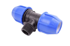 Polyetyl�nov� T-kus s DG prechodom 25 � 3/4" vonkaj�� z�vit