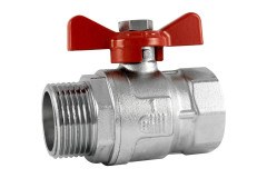 Gu�ov� ventil Advance voda MF 3/8" mot�� PN32 /min. -10 max. +120 �C/ celopochr�movan�