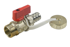 Vyp���ac�/nap���ac� ventil 3/8" ZV s hlin�kovou p��kou, poniklovan�